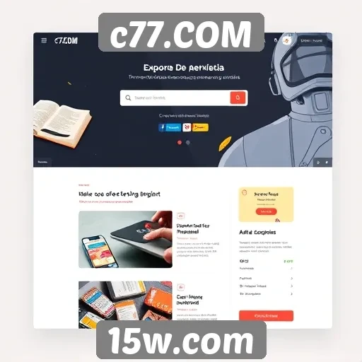 Análise da interface do usuário em c77.COM